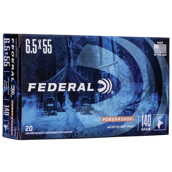 FED POWER-SHOK 6.5X55 140GR SP 20/10 FED 6555B
