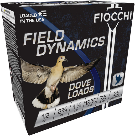 FIO FIELD DOVE 12GA 2.75 #7.5 1 1/8 25/10 FIO 12GTX187