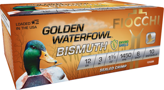FIO GOLDEN WATERFOWL BISMUTH 12GA 3 #6 10/10 FIO 123GB6