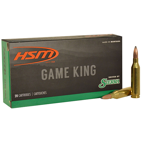 HSM GAME KING 7MMSTW 160GR SBT 20/20 HSM 7STW8N