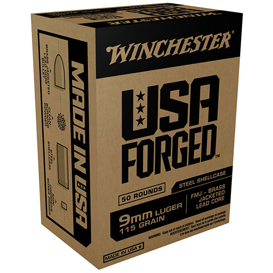 WIN USA FORGED 9MM 115GR FMJ 50/10 WIN WIN9SV