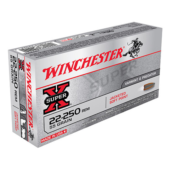 WIN SUPER-X 22-250 55GR PSP 20/10 WIN X222501