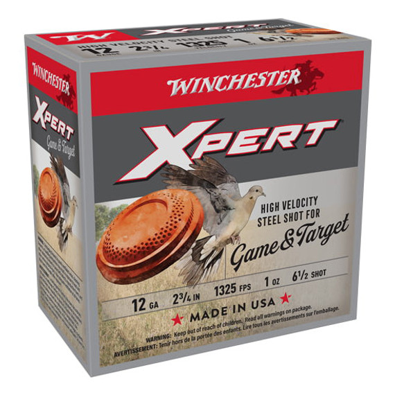 WIN XPERT GAME/TGT 12GA 2.75 1OZ #6.5 25/10 WIN WE12GT65