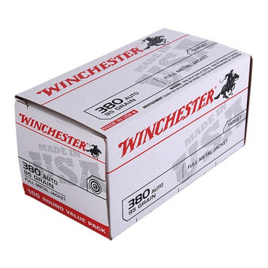 WIN USA 380ACP 95GR FMJ VALUE PACK 100/5 WIN USA380VP