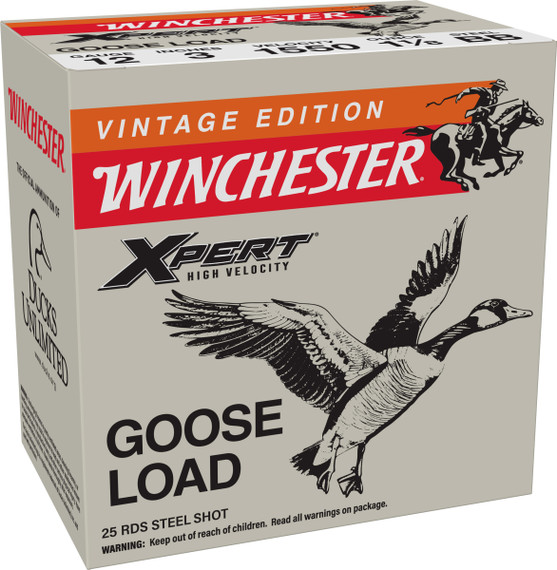 WIN VINTAGE XPERT GOOSE 12GA 3 1 1/8OZ BB 25/10 WIN WEX123BBX