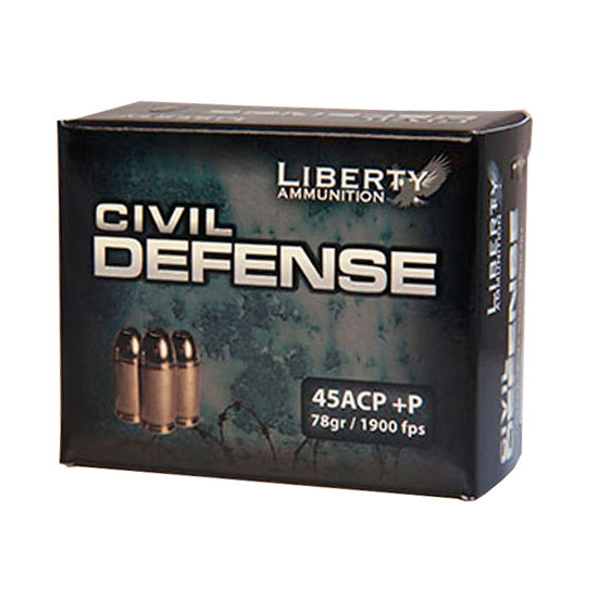 LIB AMMO CIVIL DEFENSE 45ACP 78GR HP 20/50 LIB LACD45013