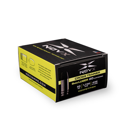 NOVX AMMO 9MM LUGER 65GR CROSS TRAIN COMP 20/10 NOVX 9CTCSS20