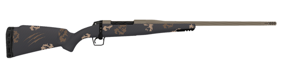 Fierce Firearms TWROG22CM20BRS Twisted Rogue 22 Creedmoor 20" Smoked Bronze Cerakote Steel Threaded Barrel, Drilled & Tapped Steel Receiver, LR Negative Comb Sonora Ambush Camo Carbon Fiber Stock 174955