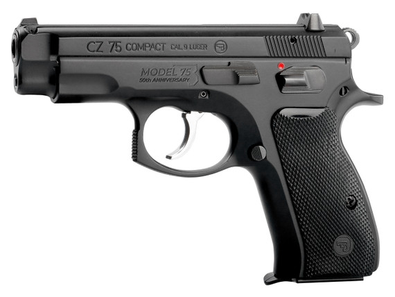 CZ 75 COMPACT 50TH ANNIV ELITE 9MM BLK 15RD CZ 91208