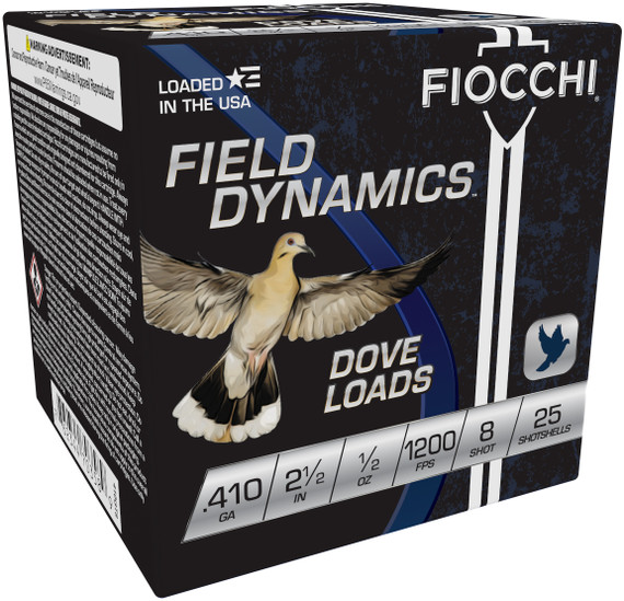 FIO FIELD DOVE 410GA 2.5 .5OZ #8 25/10 FIO 410GT8