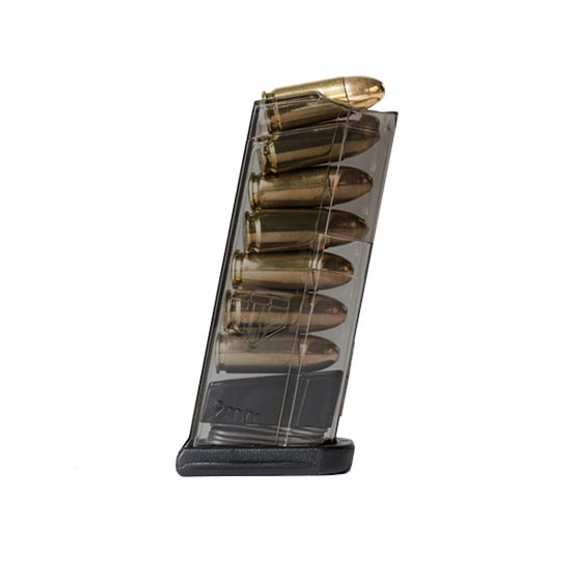 ETS MAG GLOCK 43 9MM 7RD FLUSH CARBON SMOKE ETS SMKGLK43