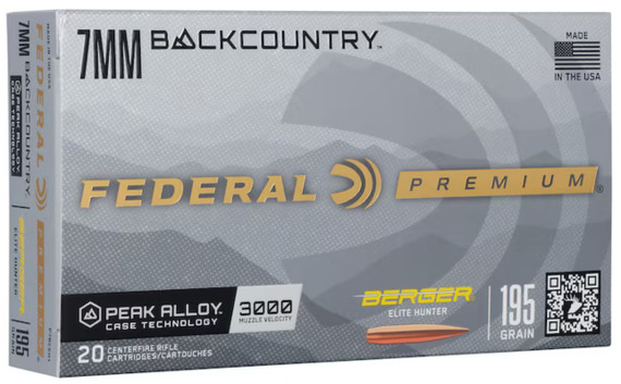 FED ELITE HUNTER 7MM BC 195GR BERGER 20/10 FED P7BCEH1