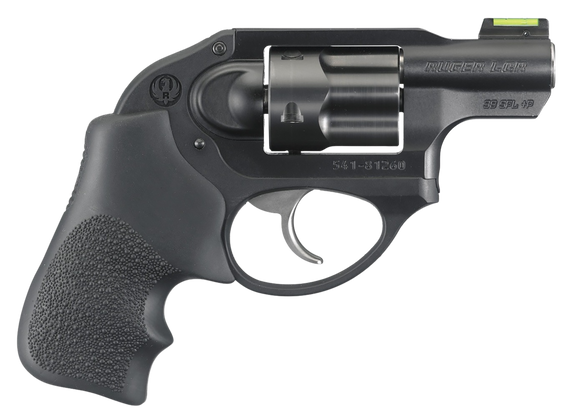 Ruger 5418 LCR  38 Special +P 5 Shot 1.87" Matte Black Barrel, Black PVD Cylinder, Matte Black Aluminum Frame, Hogue Tamer Monogrip Grip, Concealed Hammer 41806