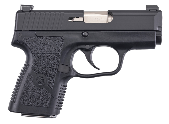 Kahr Arms PM90G94N PM  9mm Luger 6+1 7+1 3.10" Polygonal Rifled Barrel/Matte Stainless Steel Serrated Matte Stainless Steel Slide Black Polymer Frame Black Textured Polymer Grips Right Hand 158368