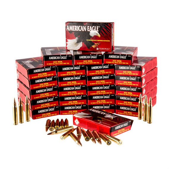 223 REMINGTON 55GR FULL METAL JACKET 500/CASE 105000648