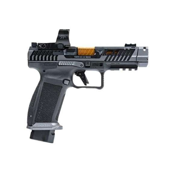 Canik TTI Combat Handgun 9mm Luger 18rd Magazines (2) 4.6" Barrel Smoke with MECANIK MO3 YCHG7854SVN