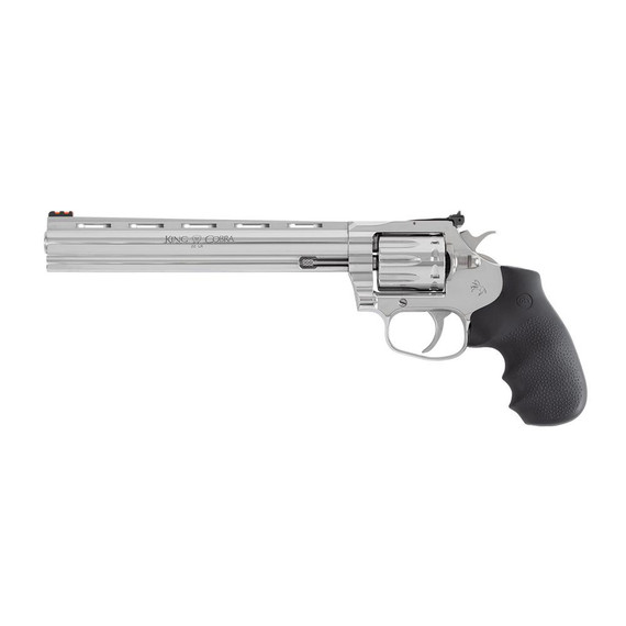 Colt King Cobra Target DA/SA Revolver .22 LR 10rd Capacity 8" Stainless Steel Barrel Hogue Rubber Grip CXKCOBRA22SP8RFO