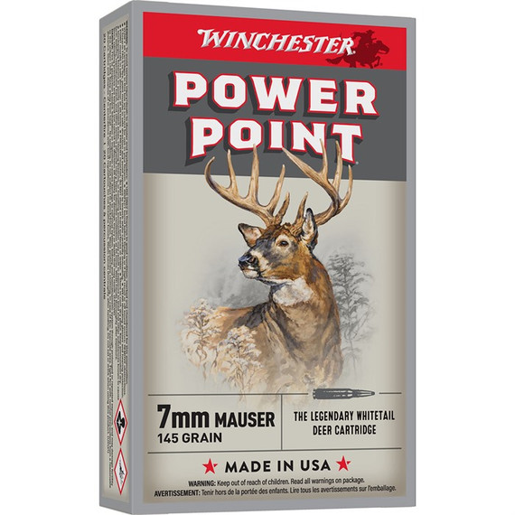 7MM (7X57MM) MAUSER 145GR POWER-POINT 20/BOX 105203081