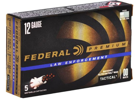 FEDERAL PRM TCT 12GA 23/4 9PLT OOBK 5RD BOX 250RD CASE FEDELE13200