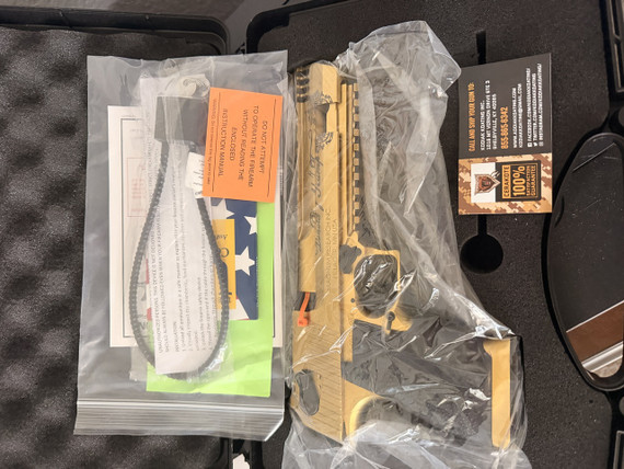 IN STOCK MAGNUM RESEARCH DE50 50AE PISTOL GOLD TRUMP 47