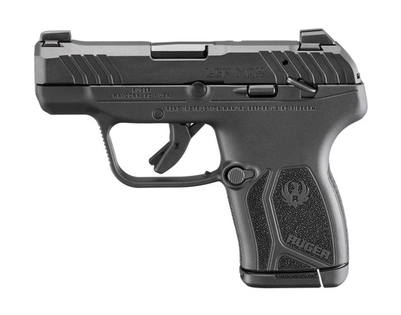 RUGER LCP MAX M.S. 380ACP 2.8" PISTOL BLACK, TRITIUM/WHITE FRONT SIGHT 1-10RD RUGE13760