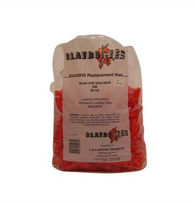 28 GAUGE 3/4OZ WADS FOR WAA28-HS RED 500/BAG 940002570