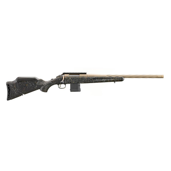 Ruger American Gen II Prairie Rifle .223 Rem 10rd Capacity 20" Fluted Threaded Bronze Barrel Black Splatter Gen II Stock UR46974