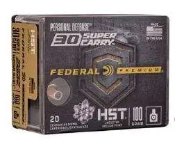 FEDERAL 30 SPR CARRY 100G HST JHP O17_FEDEP30HST1S