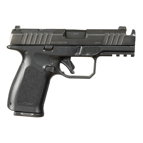 Rost Martin RM1C Comp Handgun 9mm Luger 10rd Magazines(2) 4" Barrel Optic Ready CA Compliant MMRM1CBLKOSP10CACOMP