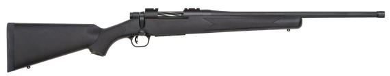 Mossberg 28013 Patriot  450 Bushmaster 4+1 20" Threaded/Fluted Barrel w/Recessed Match Crown, Matte Blued Metal Finish, Spiral-Fluted Bolt, Synthetic Stock, Drop Box Magazine, Adjustable LBA Trigger 109209