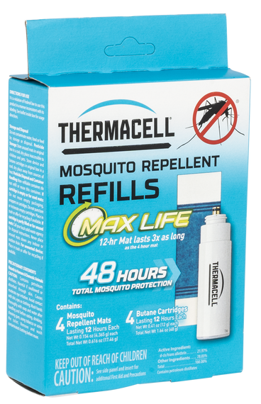 Thermacell L4 Max Life Repellent Refills White Effective 15 ft Odorless Scent Repels Mosquito Effective Up to 48 hrs 121618