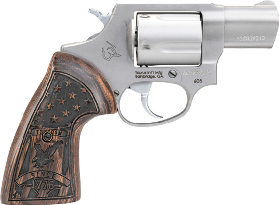 TAURUS 605 357MAG 2" FS5-SHOT STAINLESS WALNUT GRIP G2605029US1