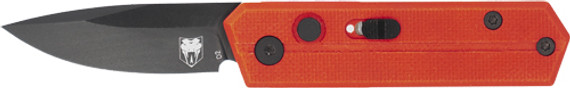 COBRATEC STINGER FOLDER 1.9"RED/BLACK D2 BLADE SD BUTTON CTSTRRED