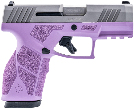 Taurus 1-GX2939LP-10 GX2  9mm 10+1 3.37" Matte Stainless Steel Barrel, Matte Serrated Stainless Steel Slide, Light Purple Polymer Frame w/Picatinny Rail, Polymer Grip 170135