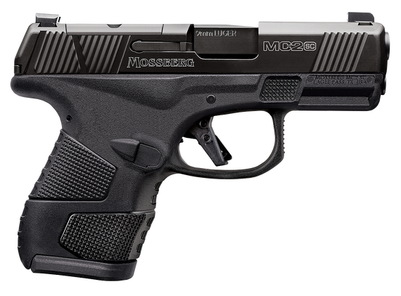 Mossberg 89044 MC2sc Sub-Compact 9mm Luger 3.40" 14+1,11+1 Matte Black DLC Stainless Steel with Optics Cut Aggressive Textured Black Polymer Grip Tritium Pro Night Sights (No Safety) 140728