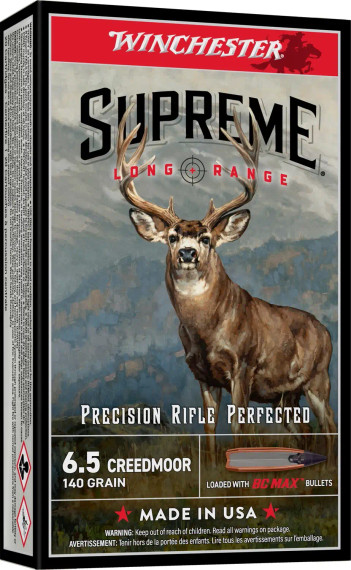 WINCHESTER 6.5 CREEDMOOR 140 GR BC MAX 20RD/BX 10BX/CS O17_WINCS65BC