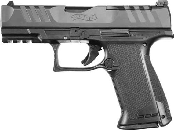 WALTHER PDP F OR 9MM 4" FS15-SHOT BLACK POLYMER FRAME G2842734