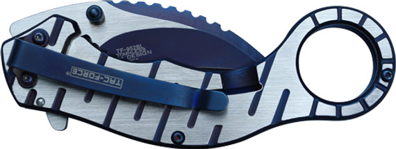 MC TAC-FORCE 2.5" HAWKBILLBLADE FOLDER GREY/BLACK TF952BL