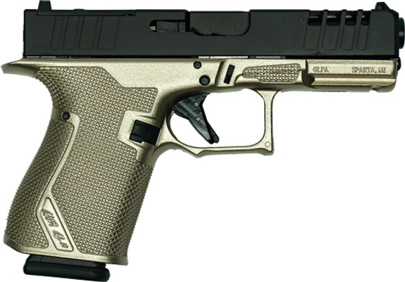 GLFA 19 STRIKER 9MM 4" 15 SHOTBLACK SLIDE PLATINUM FRAME GL19GPLT