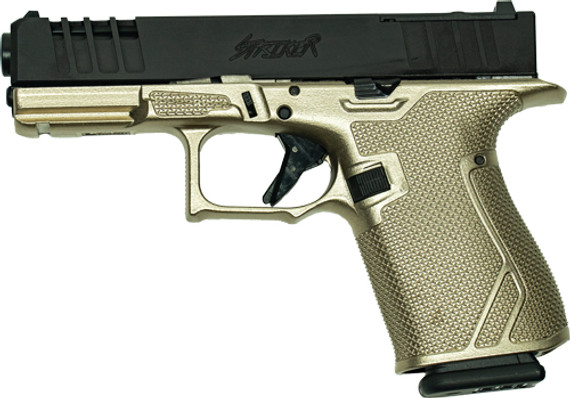 GLFA 19 STRIKER 9MM 4" 15 SHOTBLACK SLIDE PLATINUM FRAME GL19GPLT
