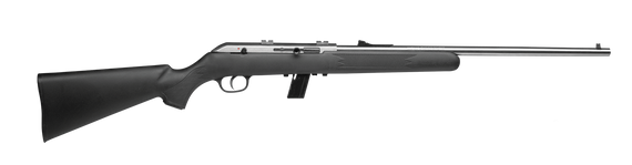 Savage Arms 31000 64 FSS Full Size 22 LR 10+1 21" Matte Sporter Barrel, Matte Drilled & Tapped Stainless Steel Receiver, Matte Black Fixed Synthetic Stock, Right Hand 79302