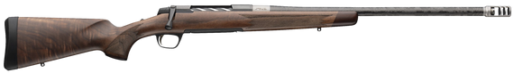 Browning 036090224 X-Bolt 2 Medallion 270 Win 4+1 22" Carbon Fiber Wrapped Threaded Barrel, Matte Blued Drilled & Tapped Steel Receiver, Fixed Grade V/VI Walnut Stock, Recoil Hawg Muzzle Brake 176565