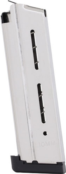 WILSON MAGAZINE 1911 10MM 9RDFULL SIZE W/STD PAD STAINLESS 47NX