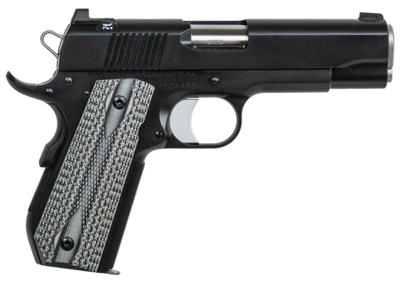 Dan Wesson 01826 V-Bob  45 ACP 8+1 4.25" Stainless Match Grade Barrel, Black Duty Serrated Stainless Steel Slide & Frame w/Beavertail, Black/Gray G10 Grip, Ambidextrous 119307