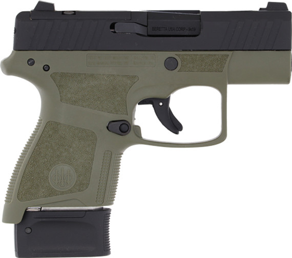 BERETTA APX A1 CARRY 9MM 3" FS8-SHOT OD GREEN OPTICS READY GJAXN9278A1