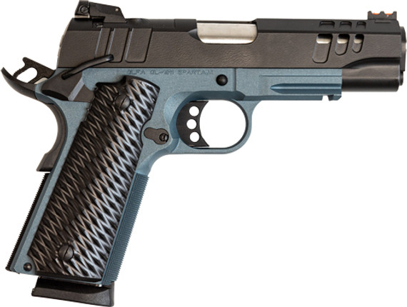 GLFA 1911 PISTOL 9MM 4.25" FSBLACK SLIDE TITANIUM FRAME < GL19119CSSBLU