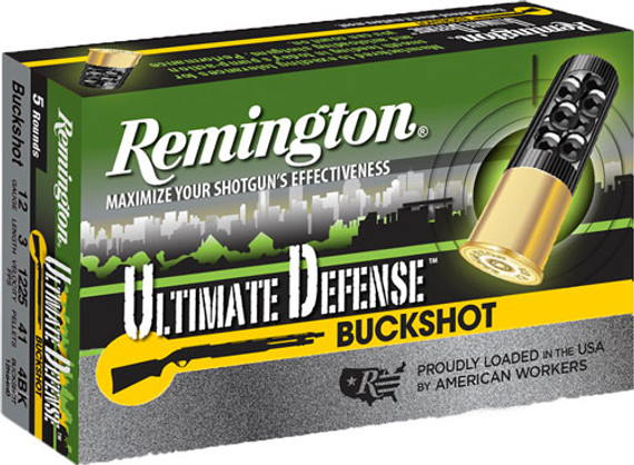 REMINGTON ULTIMATE DEFENSE12GA 3" #4 BUCK 5RD 20BX/CS A20639 REMINGTON ULTIMATE DEFENSE12GA 3" #4 BUCK 5RD 20BX/CS A20639