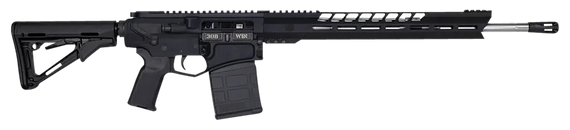 Diamondback DB1032C001 DB10  308 Win 18" 20+1 Black Adjustable Magpul CTR Stock Black Magpul MOE K2 Grip with Black Gold Lower 15" M-Lok 141091