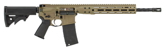 LWRC ICDIR5CK16ML Individual Carbine Direct Impingement 5.56x45mm NATO 30+1 16.10" Barrel, Exclusive Flat Dark Earth Anodized Receiver, A2 Flash Hider, 6 Position Stock, Magpul MOE Grip, Optics Ready 111399