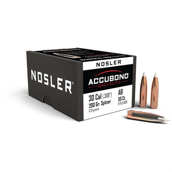 ACCUBOND 30 CALIBER (0.308'') SPITZER BT 200GR 50/BOX 749004451